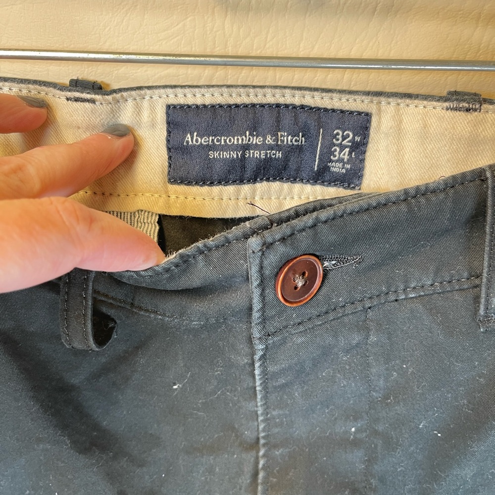 Abercrombie & Fitch Men’s BUNDLE Skinny Stretch Chino Pants. 32X34 - Picture 8 of 8